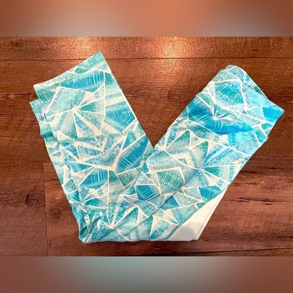 C9 by Champion Girls’ Blue Geometric Print Athletic Legging Pants Size L (10-12)